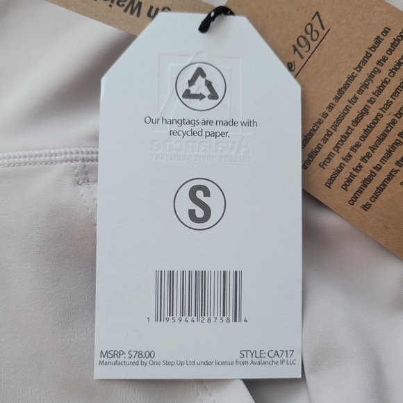 4 Pocket Cargo High Rise Legging Comfort Stretch & Compression Cream NEW - Picture 10 of 14